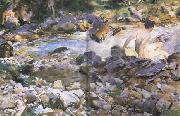 John Singer Sargent Mountain Stream (mk18) USA oil painting artist